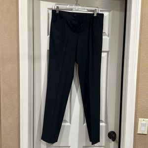 Beautiful wool Irving stretch pants from Lafayette in dark navy.